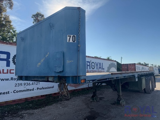 2007 STMC M871 30ft 40,400lb T/A Flatbed Container Hauler Trailer