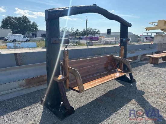 Wood Swing Bench Set