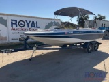 2001 WRMG Tahoe 202 20FT Deck Boat with T/A Boat Trailer