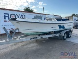 1996 Aquasport 200 20FT Center Console Boat with T/A Boat Trailer