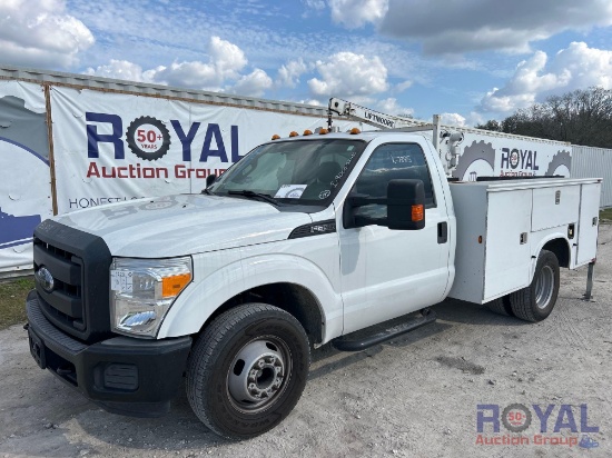 2014 Ford F-350 Liftmoore 3200 3,200LB Crane Service Truck