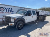 2016 Ford F-550 4x4 Crew Cab 12FT Flatbed Truck