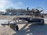 2024 X-CITER 13ft Airboat with 18ft Boat Trailer