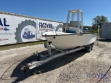1999 Whitecap 191 Center Console 17ft Fishing Boat 20ft T/A Trailer