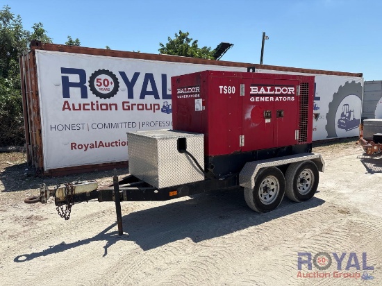 Baldor TS80 81kVA 3-Phase Towable Diesel Generator