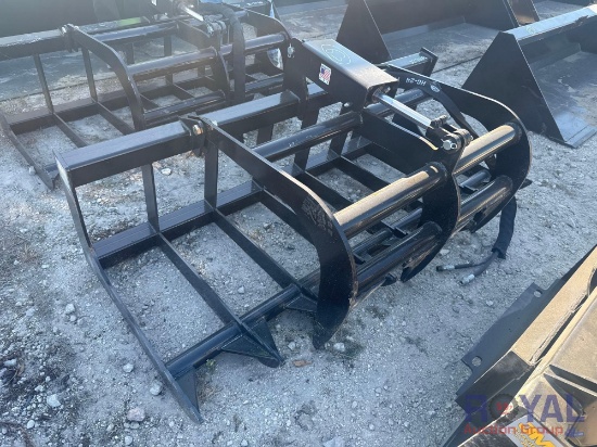 2025 JMR 66in Hydraulic Grapple Bucket Skid Steer Attachment