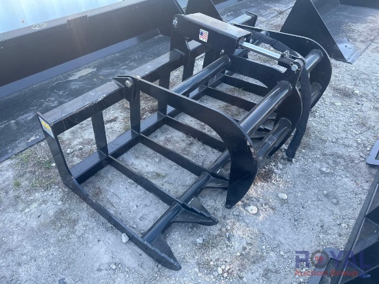 2025 JMR 66in Hydraulic Grapple Bucket Skid Steer Attachment