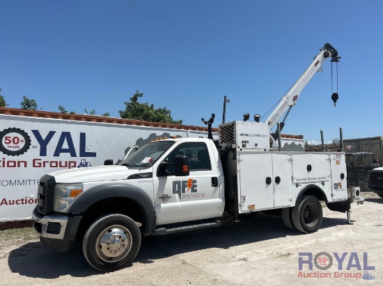 2014 Ford F-550 IMT 7500-30 7,500LBS Crane Service Truck
