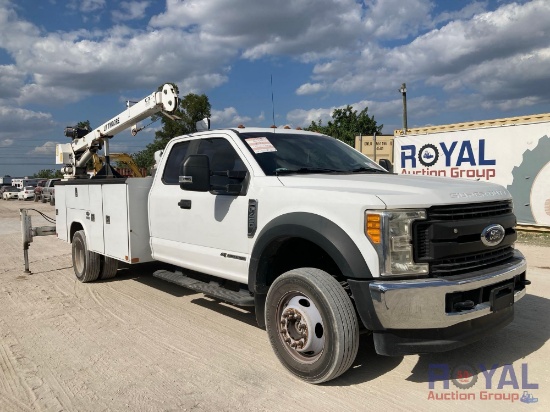 2017 Ford F-450 4x4 Liftmoore 2550 Crane Truck