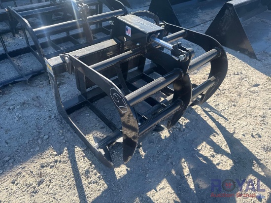 2025 JMR 40in Hydraulic Grapple Bucket Skid Steer Attachment