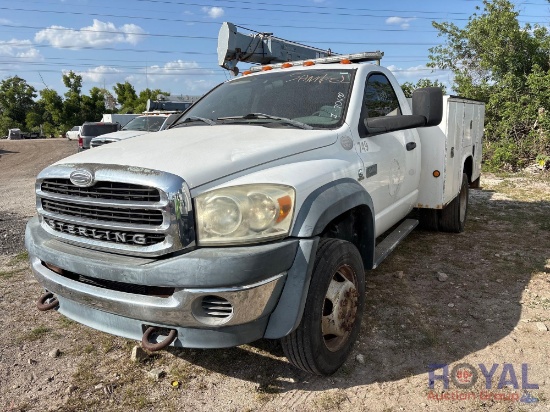 2008 Sterling Bullet 4x4 HT40KX Crane Service Truck