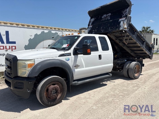 2015 Ford F-550 4x4 Ext. Cab Rugby HR-520 Mason Dump Truck