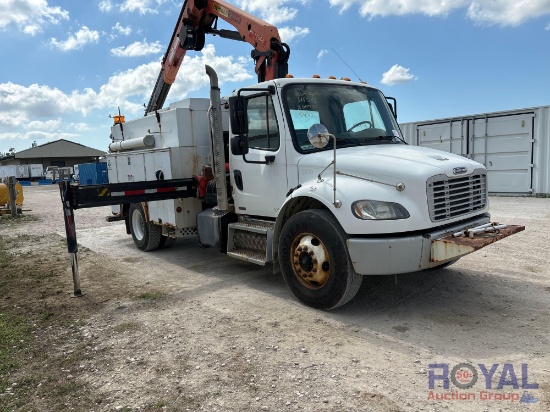 2009 Freightliner M2 106 Palfinger PK12502 7,700LB Knuckleboom Crane Service Truck