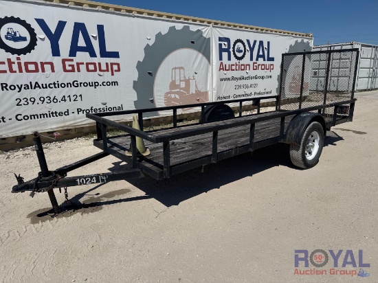 14ft Flatbed Utility Trailer