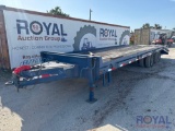 2018 Texas Trailers 25ft 10 Ton T/A Flatbed Equipment Trailer