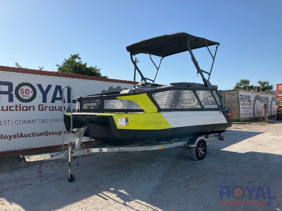 Sea-Doo Switch Sport 18ft Pontoon Boat with Boat Trailer