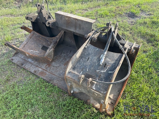 66In. Grapple Bucket Skid Steer Attachment