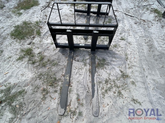 2025 Kivel 48in Forks and Frame Skid Steer Attachment