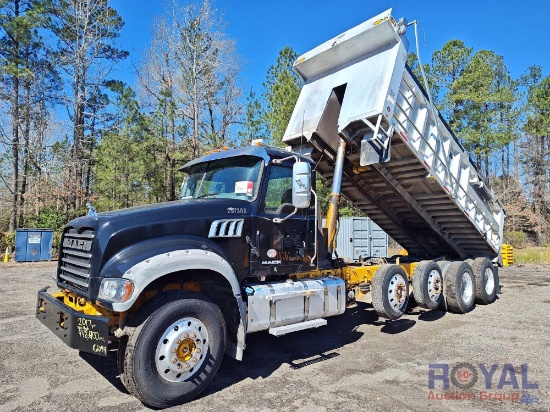 2017 Mack GU713 Quad Axle J and J 20ft Dump Truck