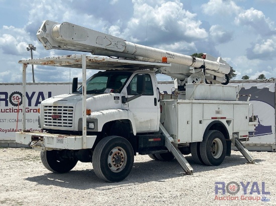 2006 GMC C8500 Altec AM547 50ft Material Handling Bucket Truck