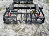2025 72in Dual Cylinder Grapple Rake Skid Steer Attachment