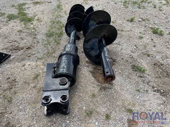 2025 Mini Excavator Auger Attachment with 2 Bits