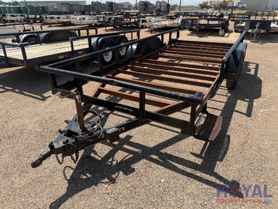 2003 Big Tex 10PI 16ft. T/A Pipe Top Utility Trailer
