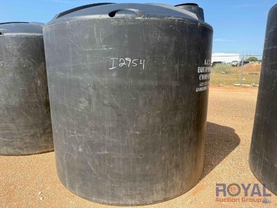 3000 Gallon Black Poly Water Tank