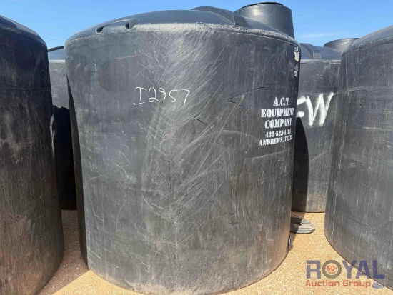 3000 Gallon Black Poly Water Tank