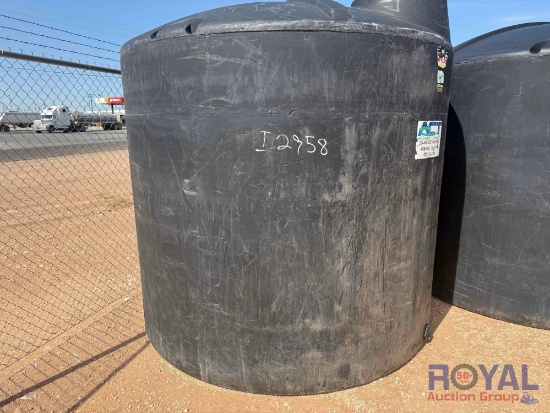 3000 Gallon Black Poly Water Tank