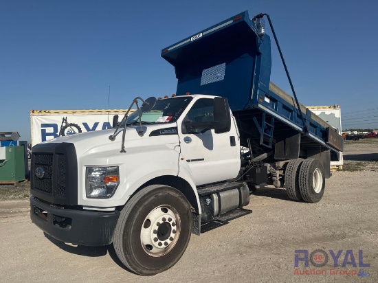2017 Ford F-650 14ft Mason Dump Truck