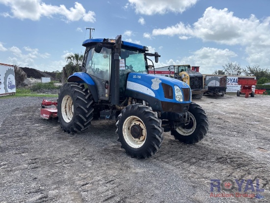 new holland tractor with bush hog