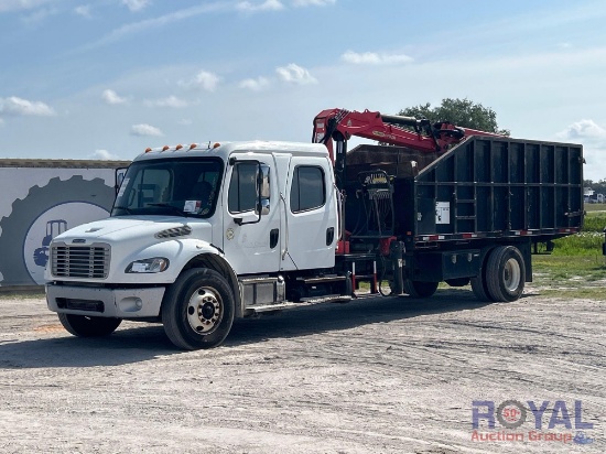 2016 Freightliner M2 106 Crew Cab Palfinger Epsilon Forestry Grapple Truck