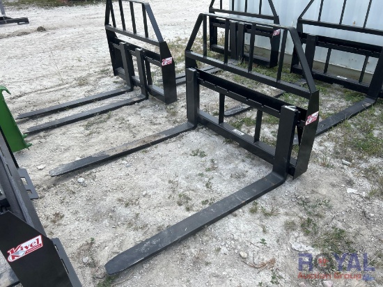 2025 Kivel 48in Forks and Frame Skid Steer Attachment