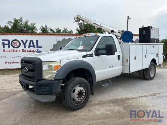 2014 Ford F-450 Liftmoore 5000W Mechanics Crane Service Truck