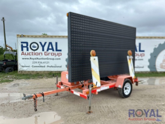 2013 AMSIG Message Sign Board S/A Towable Trailer