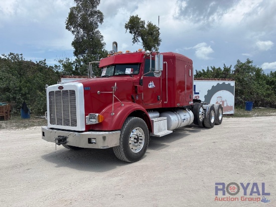 2009 Peterbilt 367 Tri-Axle Sleeper Cab Truck Tractor