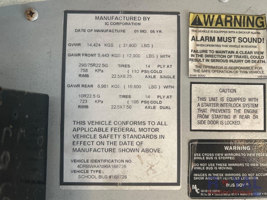 2006 IC PB30500 School Bus