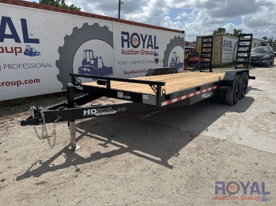2025 HD Trailer Solutions 20ft 7 Ton T/A Flatbed Trailer