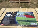 2025 Gold Mountain 12ft X 20ft Single-Truss Steel Carport