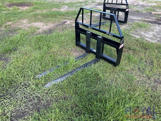 2025 Kivel 48in Forks and Frame Skid Steer Attachment