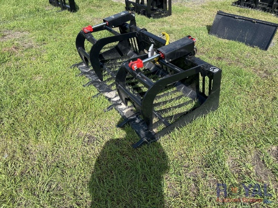 2025 70in Dual Cylinder Grapple Skid Steer Attachment
