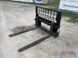 Caterpillar 48in Forks and Frame Skid Steer Attachment