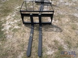 2025 Kivel 48in Forks and Frame Skid Steer Attachment
