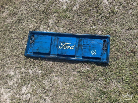 Ford Metal Tailgate Themed Wall Decoration