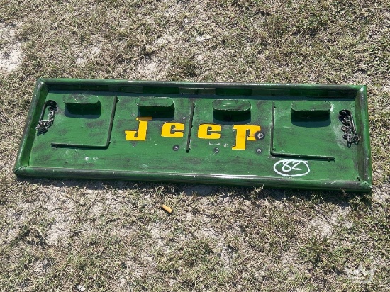 Jeep Metal Tailgate Themed Wall Decoration