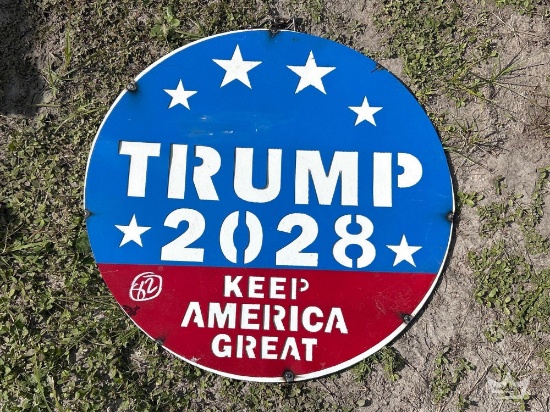 Trump 2028 Metal Decorative Wall Sign
