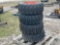 Lot of 4 12-16.5N.H.S. Skid Steer Wheels and Tires