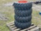 Lot of 4 10-16.5N.H.S. Skid Steer Wheels and Tires