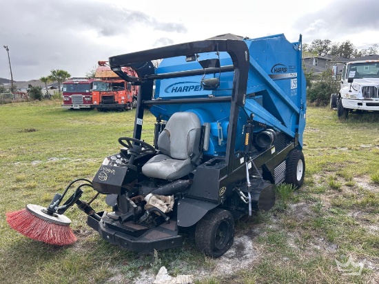 Harper TV130 High Dump Turf Vacuum Sweeper
